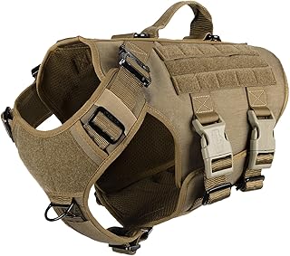 Tactical Dog Harness with Handle and ID Panel