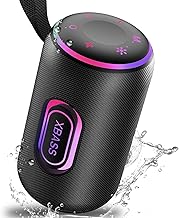 Portable Bluetooth Speaker with Deep Bass and RGB Lights
