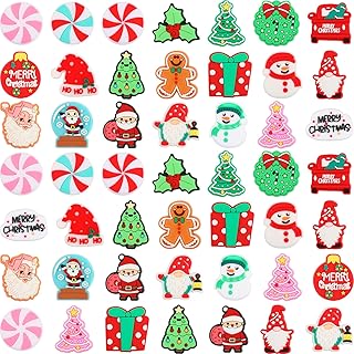 48 Christmas Silicone Beads for Jewelry and Crafts