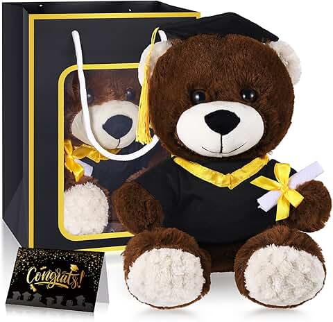 Graduation Teddy Bear with Cap and Gown Gift