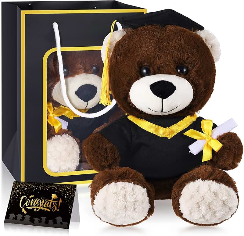 Graduation Teddy Bear with Cap and Gown Gift