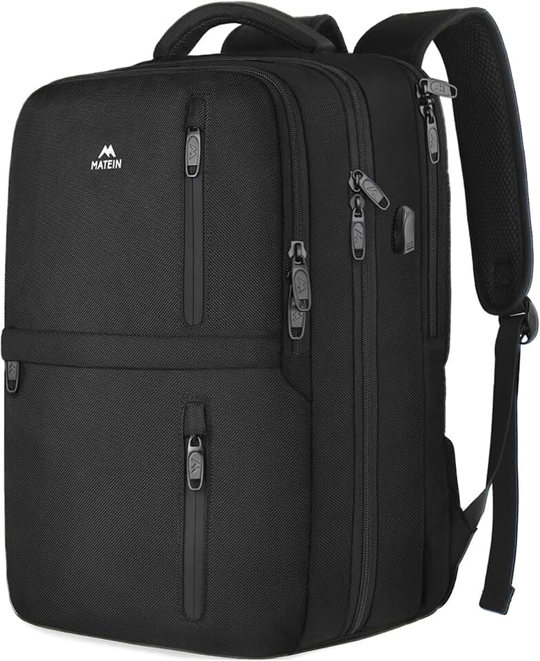 Travel Backpack with USB Port and Laptop Pocket