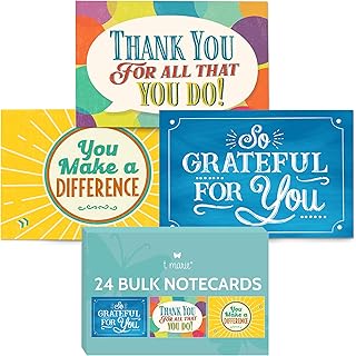 Set of 24 Appreciation Cards with Envelopes