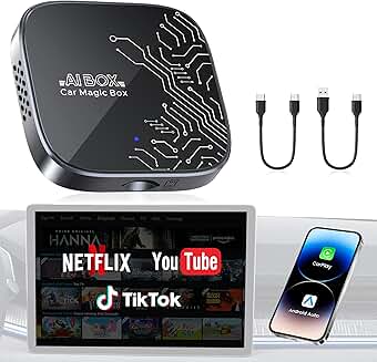 Wireless CarPlay Adapter for Streaming and Video