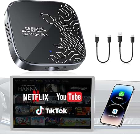 Wireless CarPlay Adapter for Streaming and Video