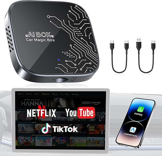 Wireless CarPlay Adapter for Streaming and Video