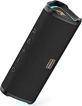 Portable Bluetooth Speaker with 20W Stereo Sound and Waterproof Design