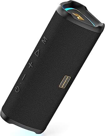 Portable Bluetooth Speaker with 20W Stereo Sound and Waterproof Design