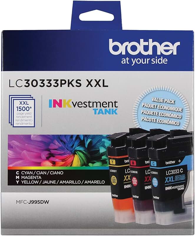 3-Pack High-Yield Color Ink Cartridges