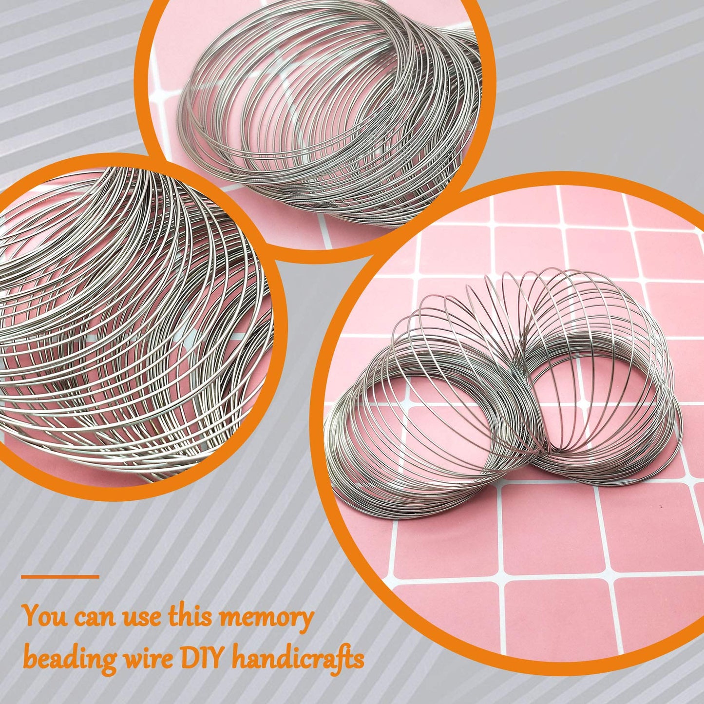 500 Loops Memory Beading Wire for Jewelry Making