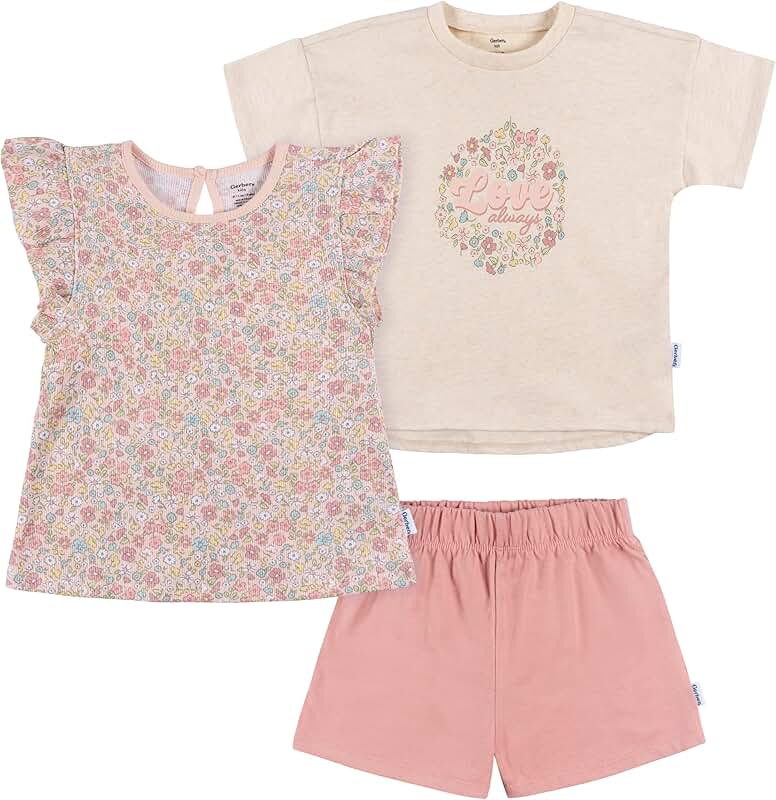 Baby Girls' Shirt and Shorts Set