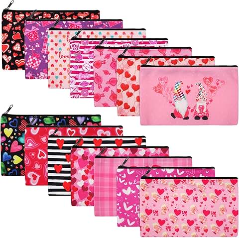 14-Piece Double-Sided Makeup and Toiletry Bag Set