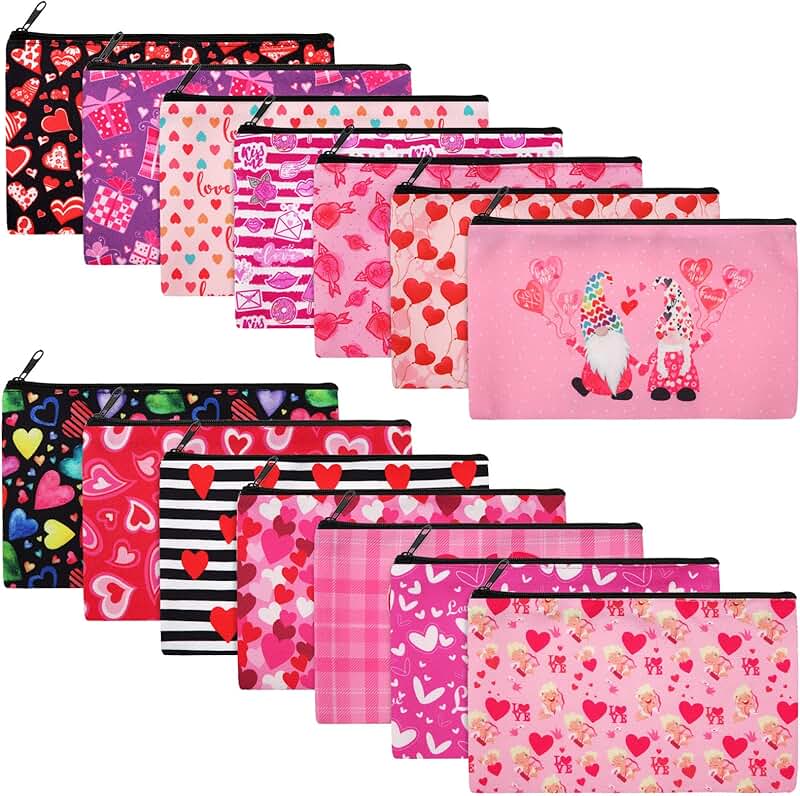 14-Piece Double-Sided Makeup and Toiletry Bag Set
