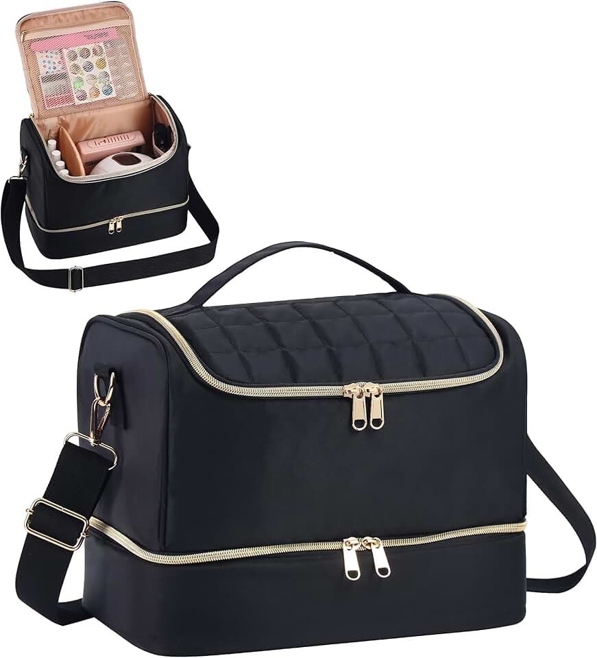 Travel Nail Polish and Tool Organizer Bag