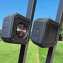 Two Bluetooth Golf Cart Speakers, 30W Stereo, Waterproof