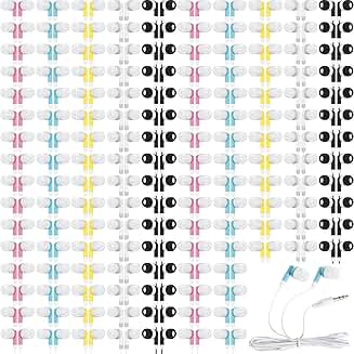 Bulk Colorful Wired Earbuds for Kids and Adults