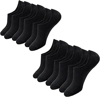 Six Pairs of Invisible Low Cut Ankle Socks for Women
