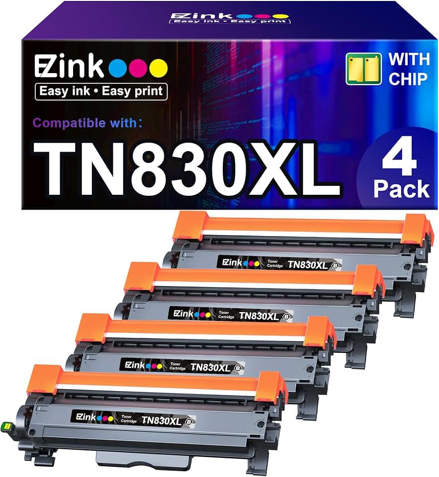 Black toner cartridge replacement for Brother printers