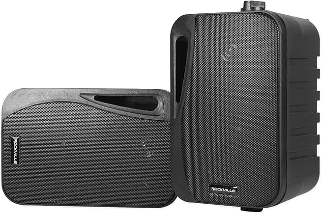 Outdoor/Indoor 4" Wall Mount Speakers, 8 Ohm, 360W Peak