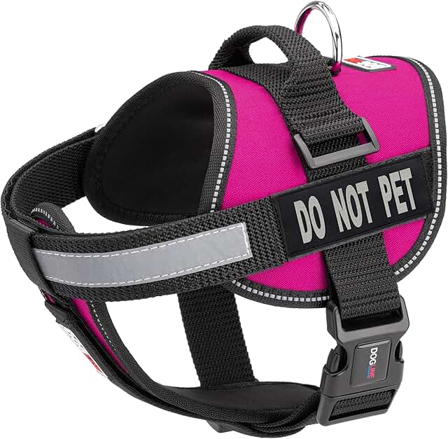 Dog Vest Harness with Removable Do Not Pet Patches