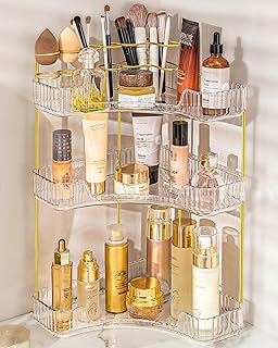 3-Tier Corner Makeup and Bathroom Organizer