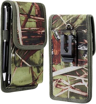 Colorful Nylon Phone Holster with Card Slot and Clip