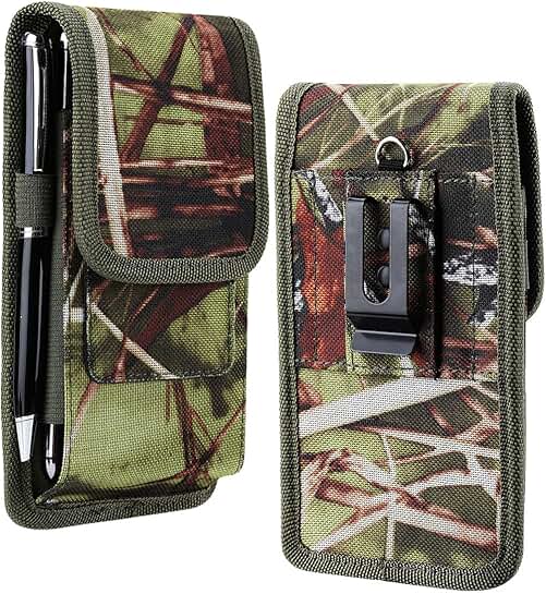 Colorful Nylon Phone Holster with Card Slot and Clip