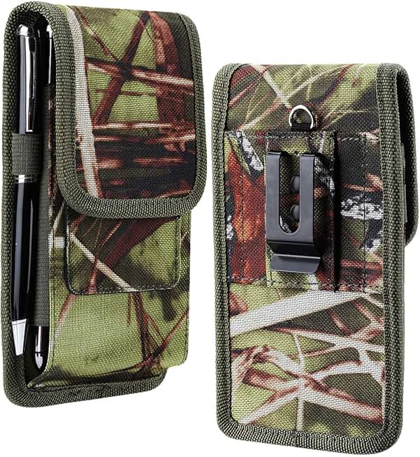 Colorful Nylon Phone Holster with Card Slot and Clip
