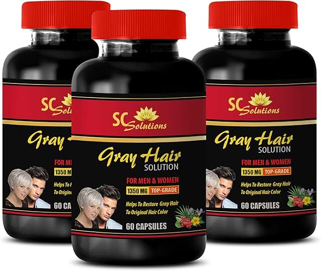 Anti-Gray Hair Energy Pills for Men and Women