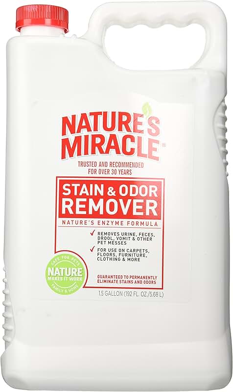 Pet stain and odor remover, 1.5 gallons