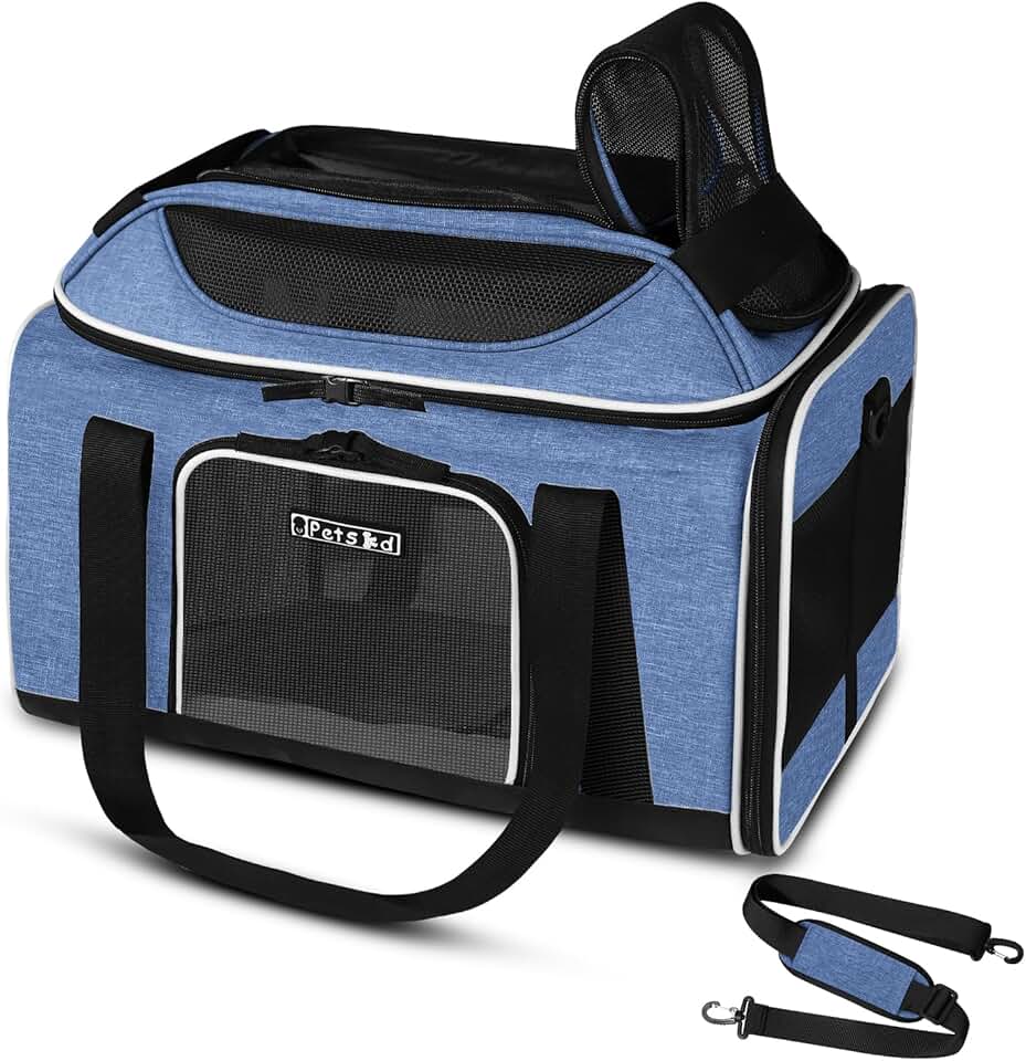 Top-Expandable Pet Carrier for Small Cats and Dogs