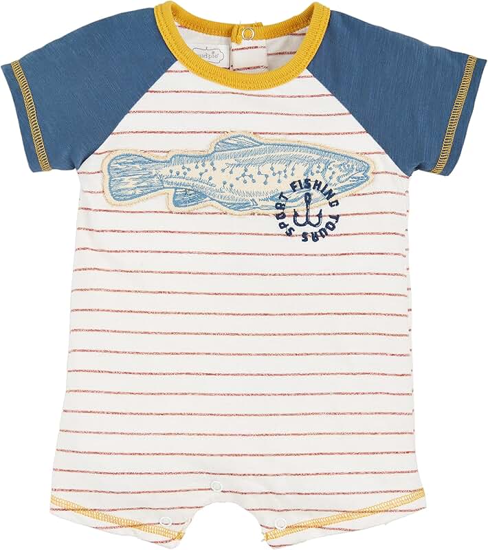 Baby Boy Vintage Fish Shortall