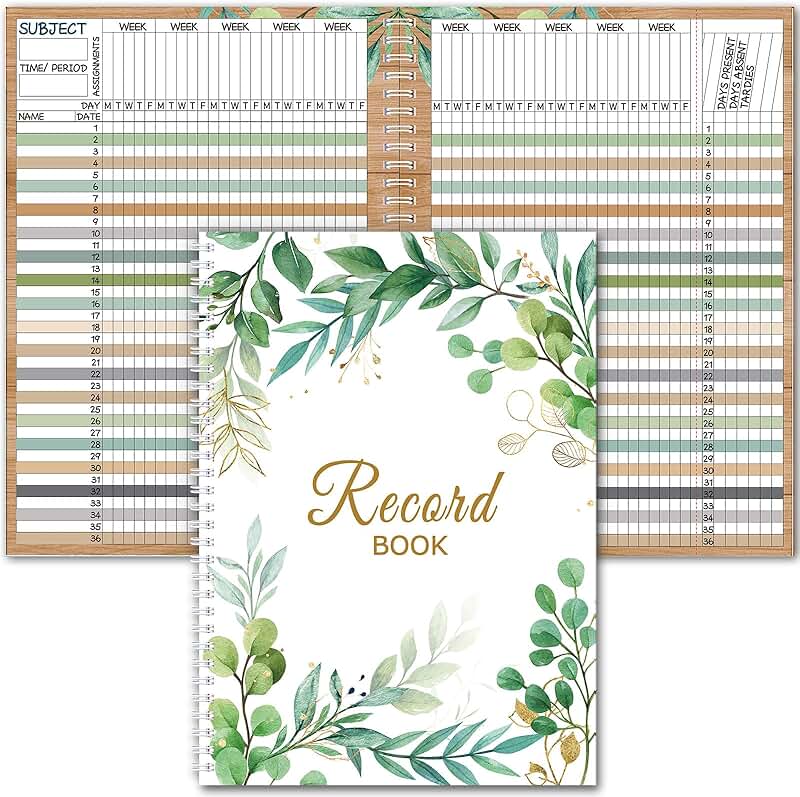 Spiral Teacher Grade Book for 2025-2026