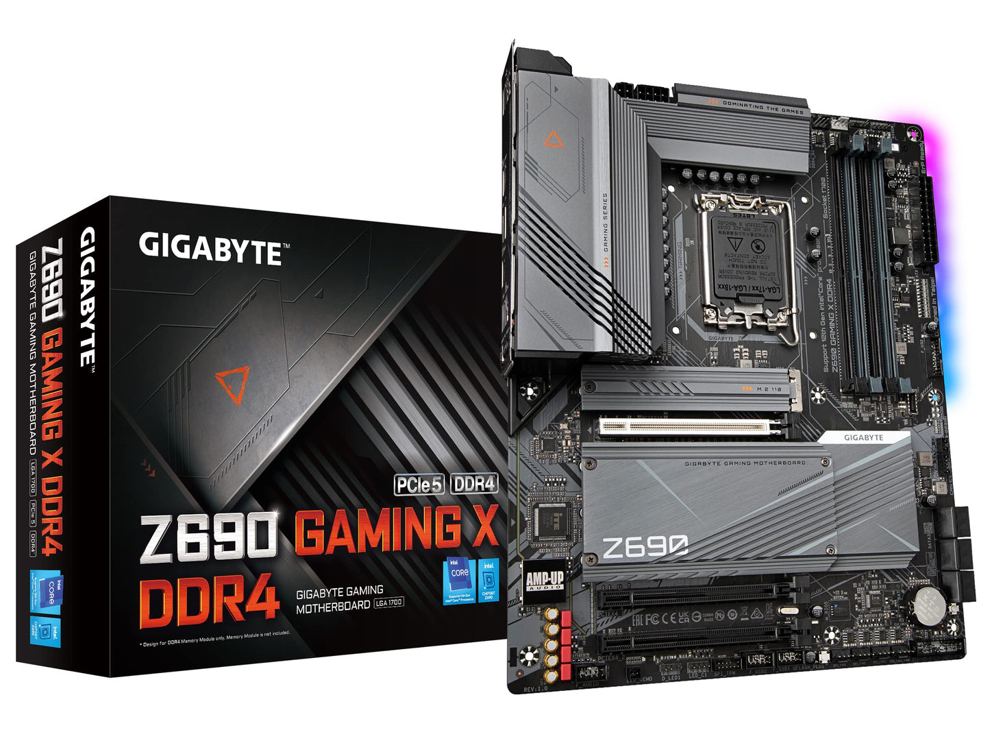 Z690 Gaming X DDR4 (LGA 1700/ Intel Z690/ ATX/ DDR4/ Quad M.2/ PCIe 5.0/ USB 3.2 Gen2X2 Type-C/ 2.5GbE LAN/Gaming Motherboard)