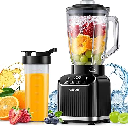 Professional 1200W Blender with 5 Functions and 52 oz Jar