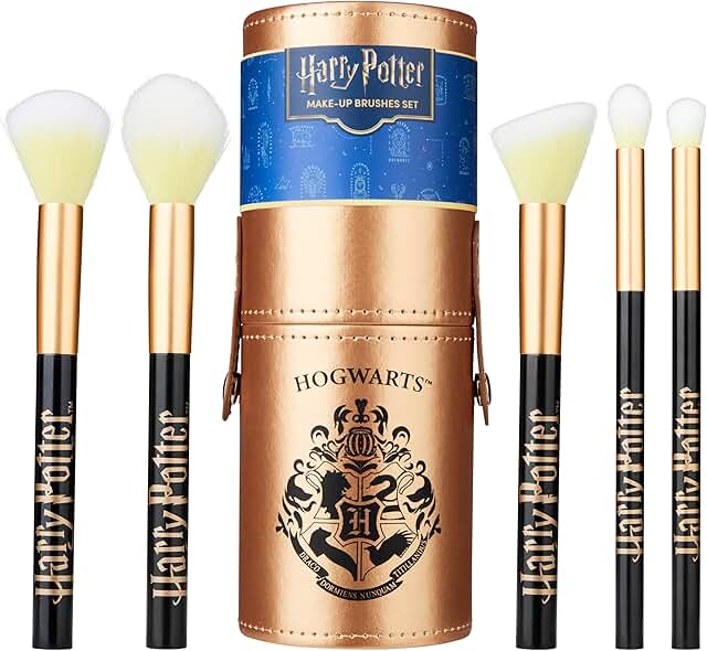 5-Piece Makeup Brush Set with Travel Case