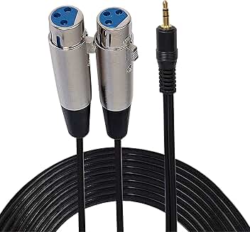 6 ft XLR Y Adapter Cable for Audio Splitter