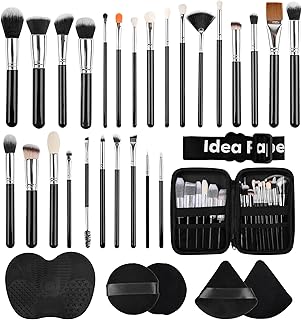 32-Piece Travel Makeup Brush Set for Face and Foundation