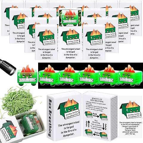 48 Sets Luminous Dumpster Flames Anxiety Relief Gift