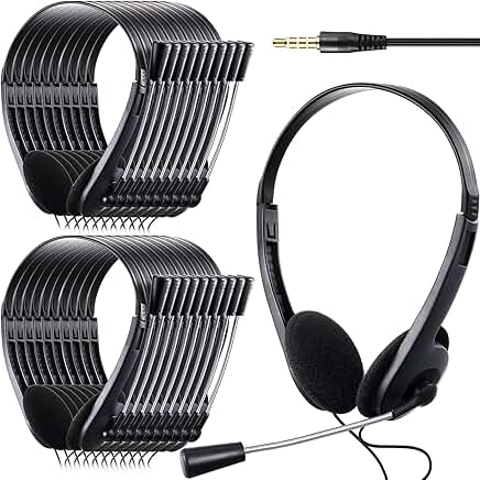 30 Pack Classroom Headphones with Microphone for Students