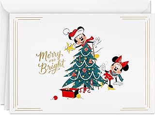 Christmas Cards with Mickey Mouse Design