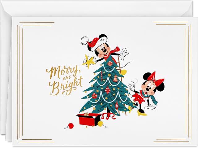 Christmas Cards with Mickey Mouse Design