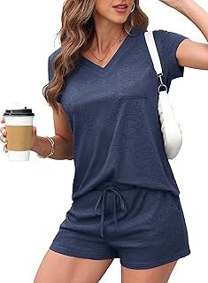Women’s 2-Piece Summer Pajama Set with Pockets