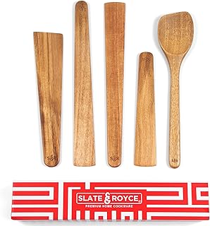 5-Piece Acacia Wood Kitchen Utensil Set