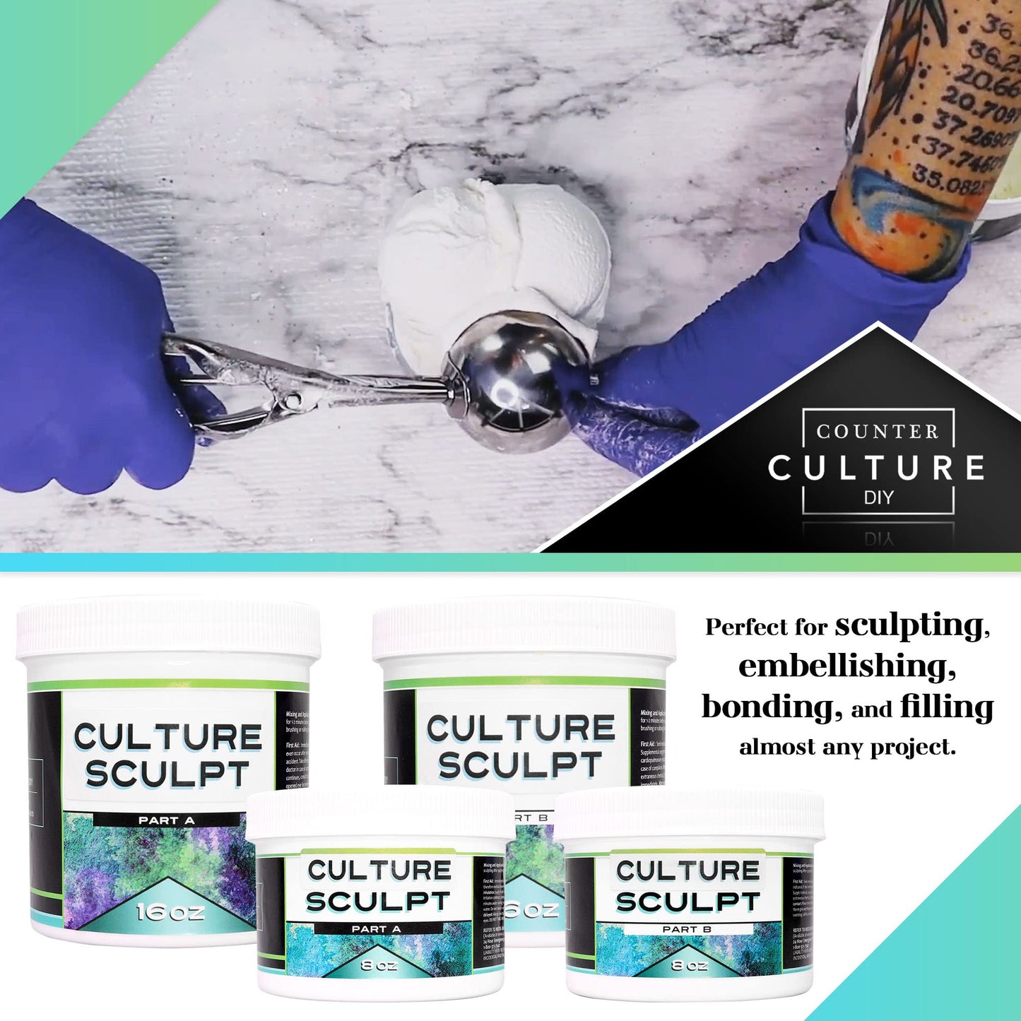 SculptArt 2-in-1 Modeling Clay Kit 32 oz