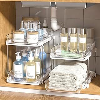 Two-Pack Multi-Purpose Under Sink and Pantry Organizers