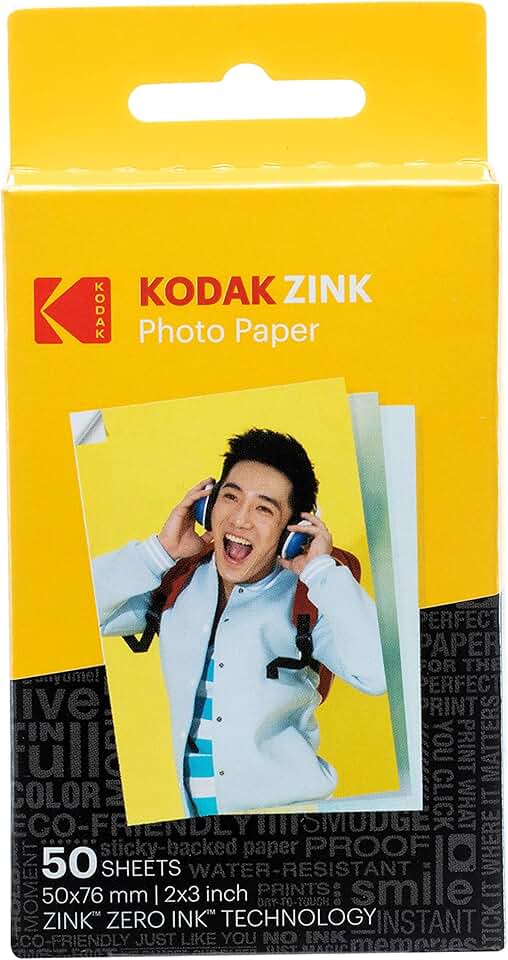 Premium ZINK Photo Paper, 50 Sheets