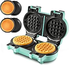 Double Waffle and Pancake Maker with Removable Plates