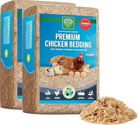 Pine Shavings for Small Pets and Chickens, 2 Pack