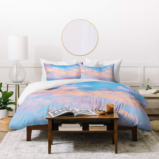 Lisa Argyropoulos Dream Beyond The Sky Duvet Set with Two Pillow Shams, Full/Queen, Blue